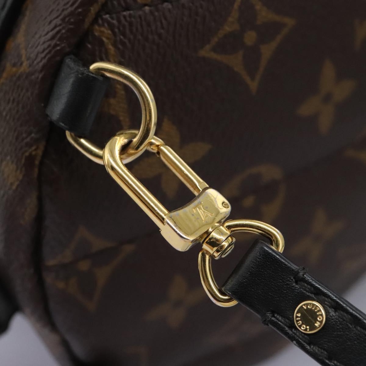 Louis Vuitton Palm Springs mini, Brown, Canvas, backpack