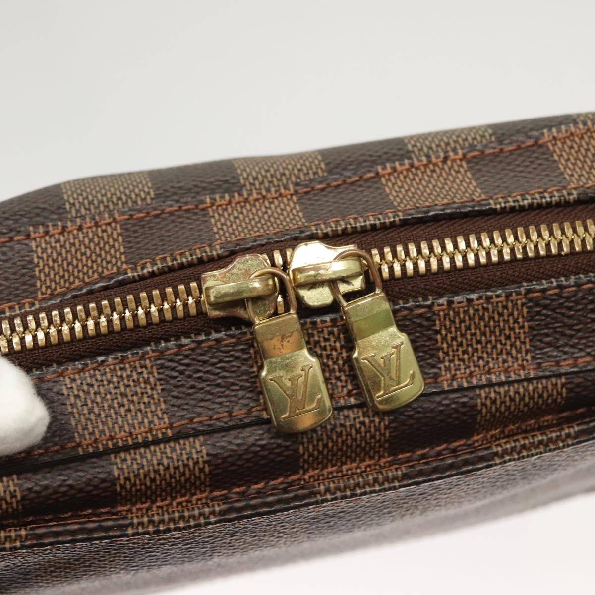 Louis Vuitton Geronimo, Brown, Canvas, shoulder