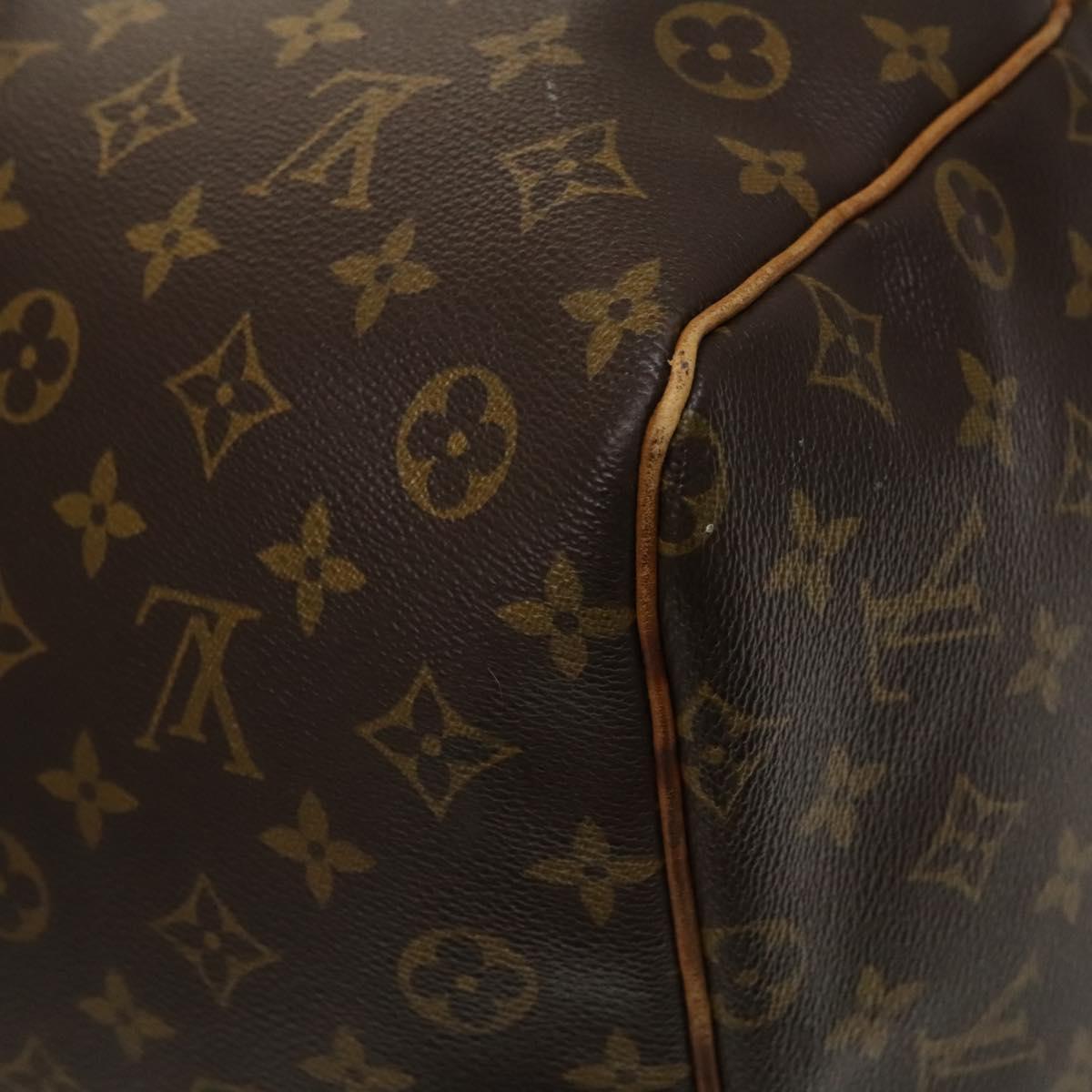 Louis Vuitton Keepall 60, Brown, Canvas, travel