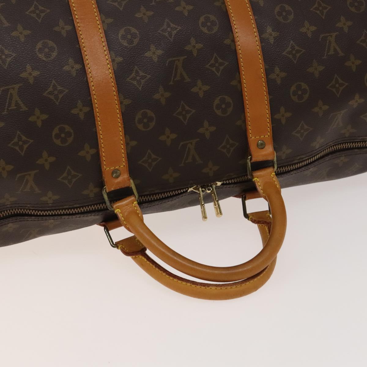 Louis Vuitton Keepall Bandoulière 60, Brown, Canvas, travel