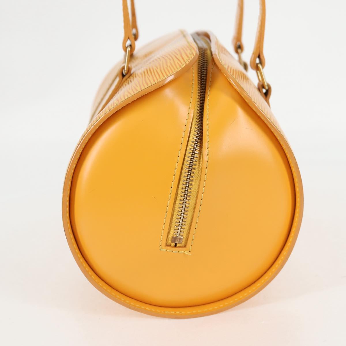 Louis Vuitton Papillon, Yellow, Leather, handbag