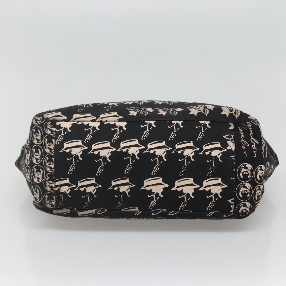 Chanel, Black, Canvas, tote