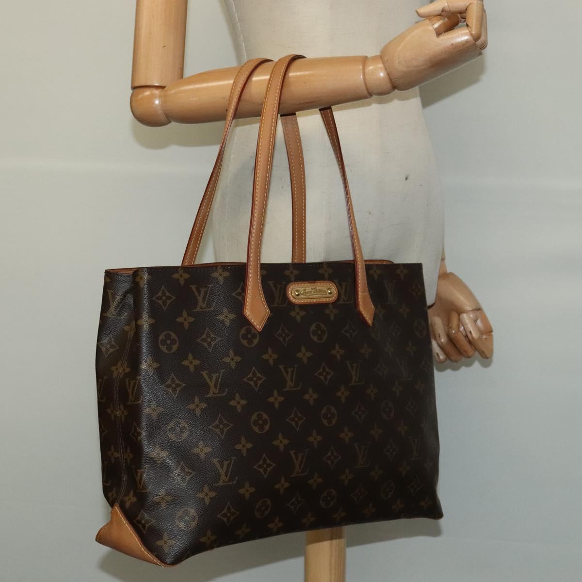 Louis Vuitton Wilshire, Brown, Canvas, handbag