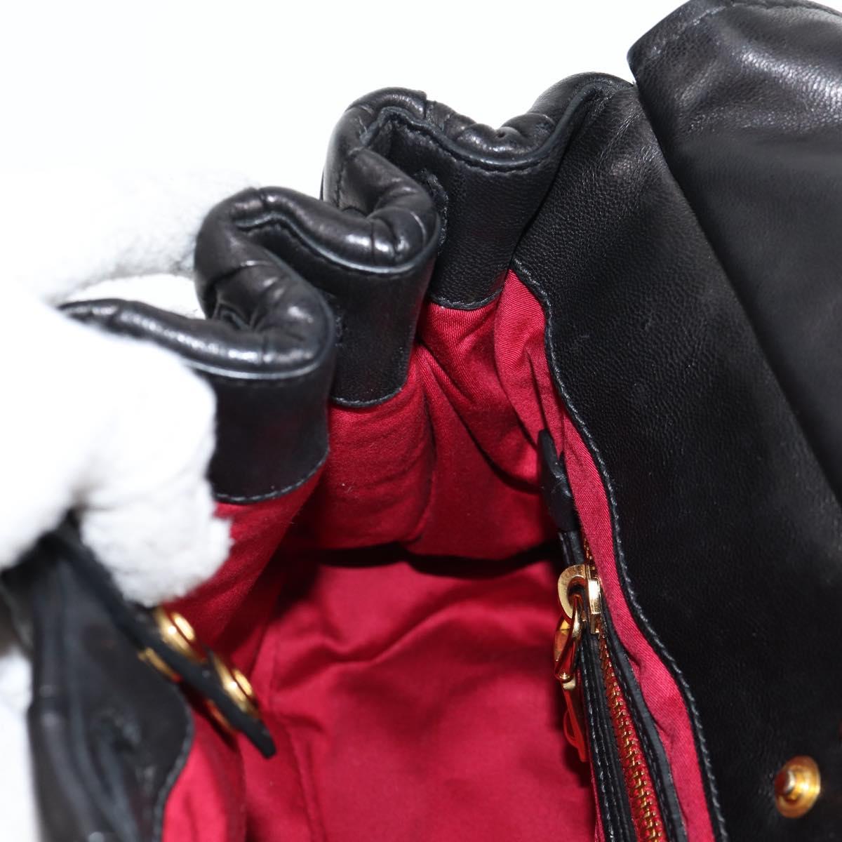 Miu Miu Coffer, Black, Leather, handbag
