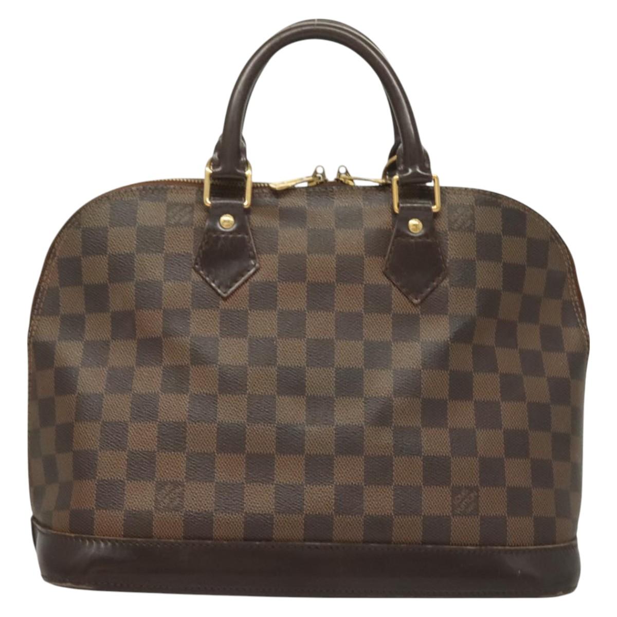 Louis Vuitton Alma, Brown, Canvas, handbag