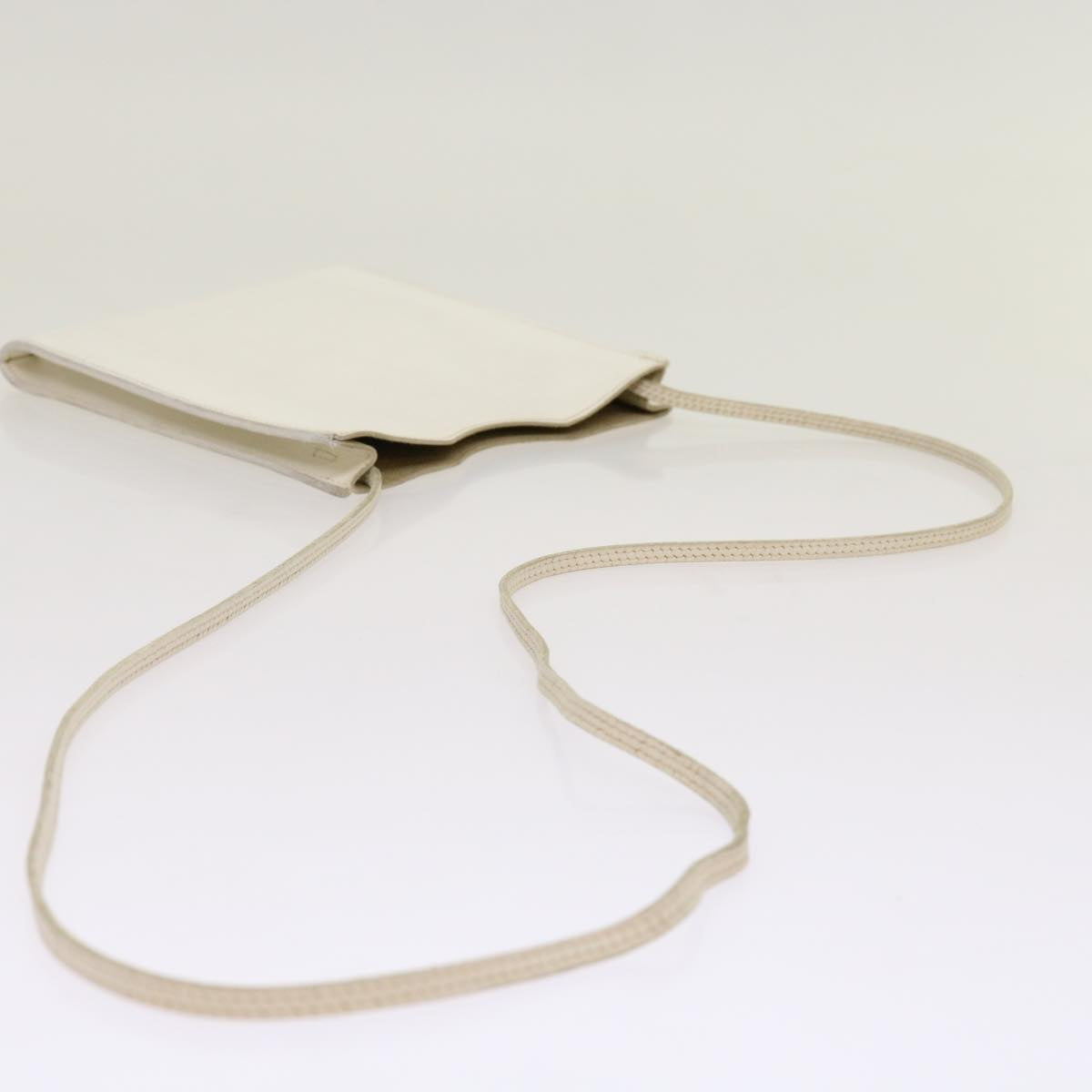 Hermès, White, Leather, shoulder