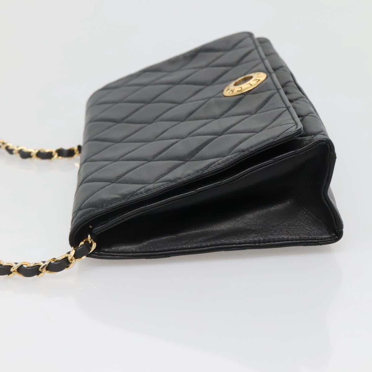 Chanel Matelassé, Black, Leather, shoulder