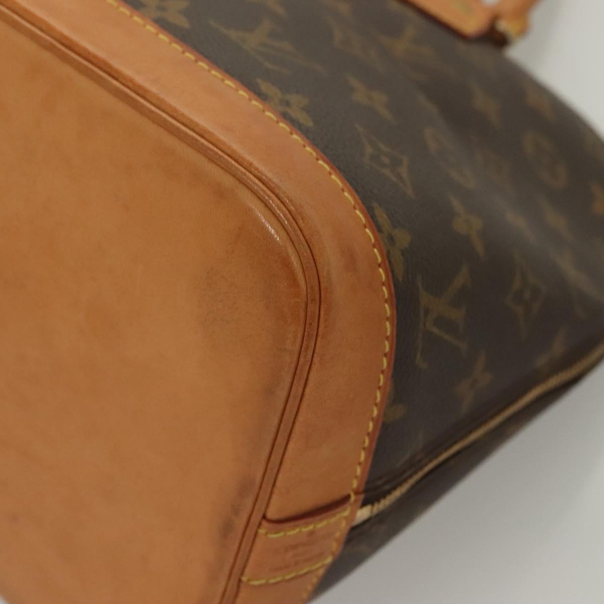 Louis Vuitton Alma, Brown, Canvas, handbag