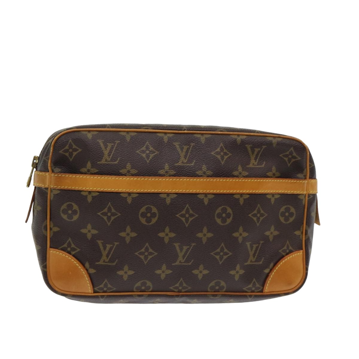 Louis Vuitton Compiegne 28, Brown, Canvas, clutch