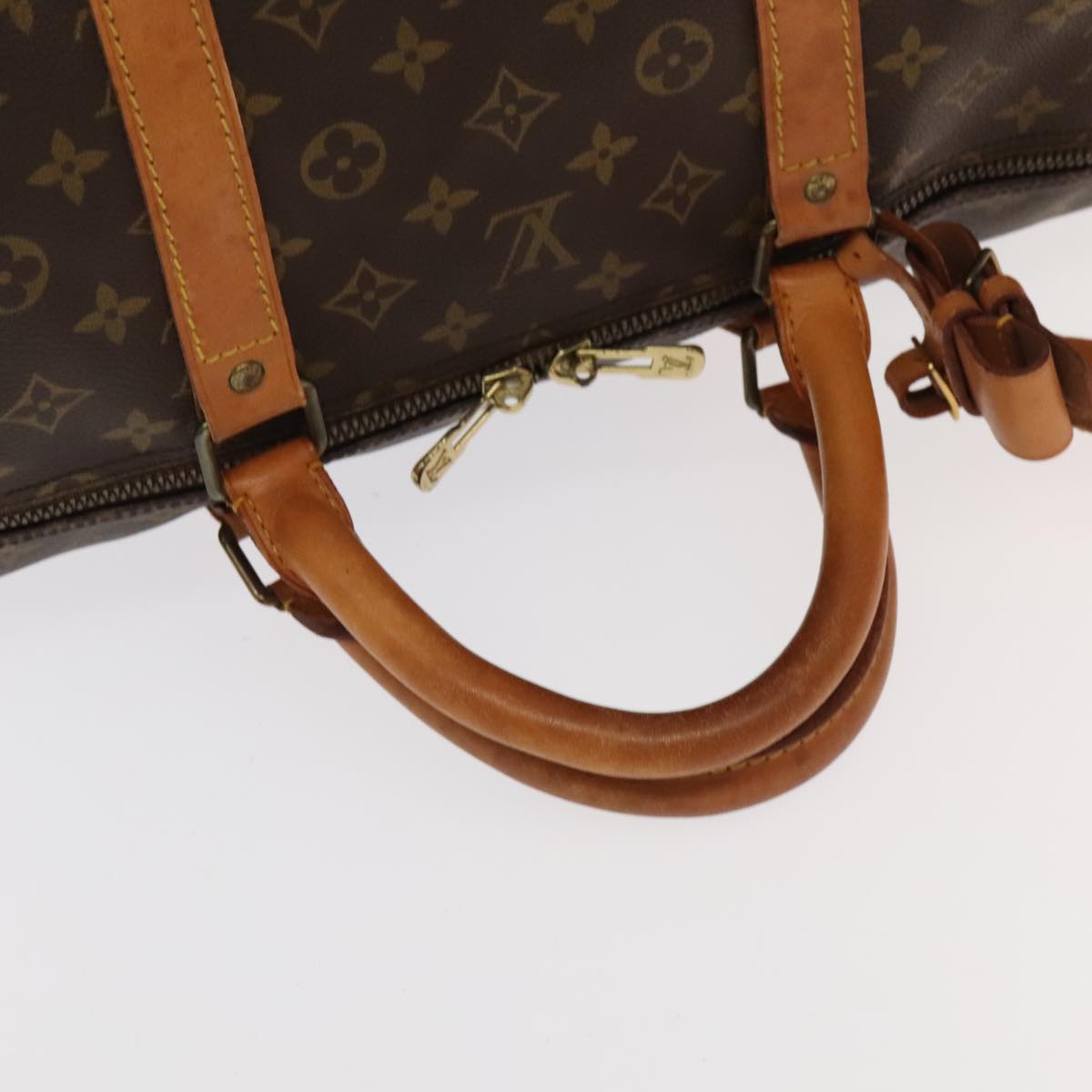 Louis Vuitton Keepall 60, Brown, Canvas, travel