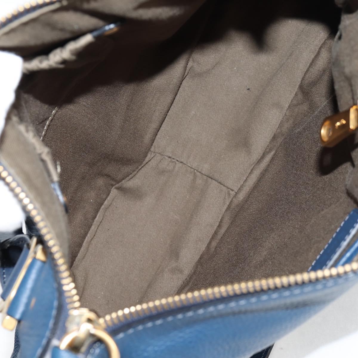 Chloé Marcie, Navy, Leather, handbag