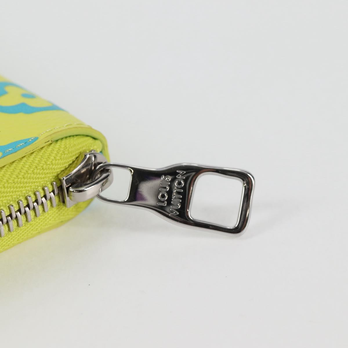 Louis Vuitton Zippy Wallet Vertical, Yellow, Canvas, wallet