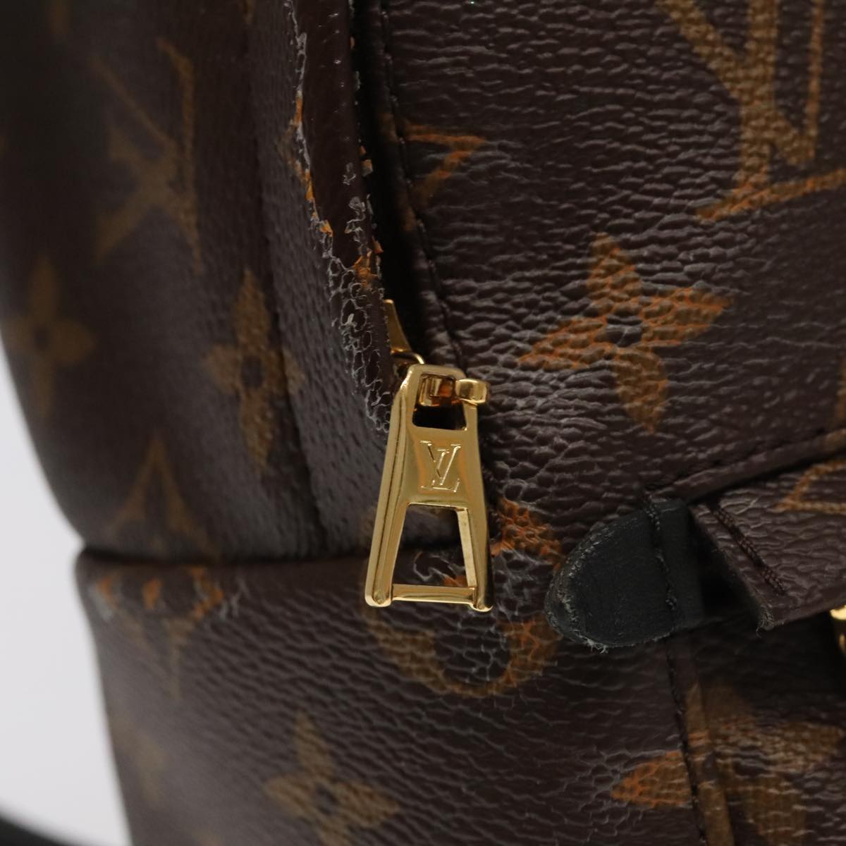 Louis Vuitton Palm Springs mini, Brown, Canvas, backpack