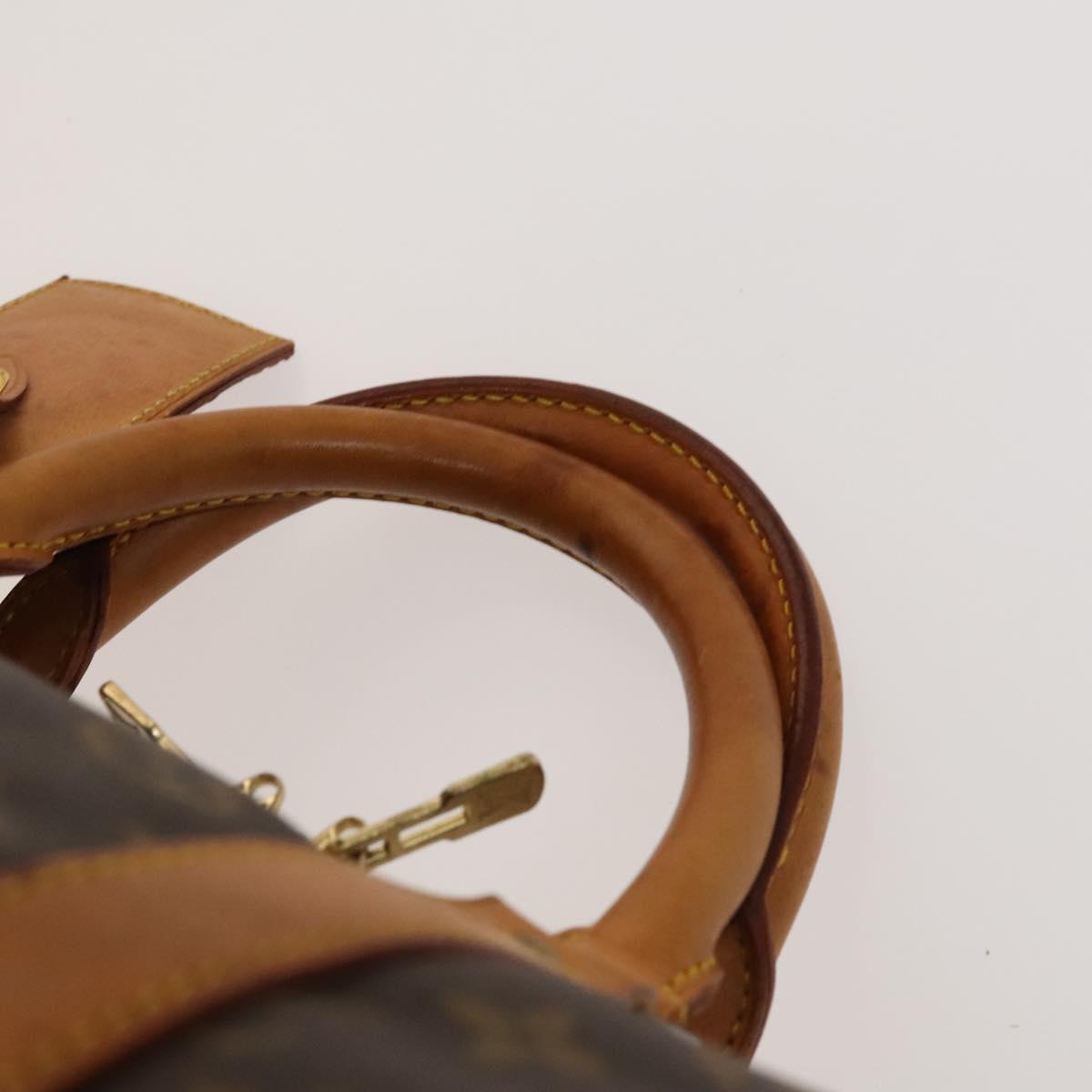 Louis Vuitton Keepall 55, Brown, "CANVAS, LEATHER", travel
