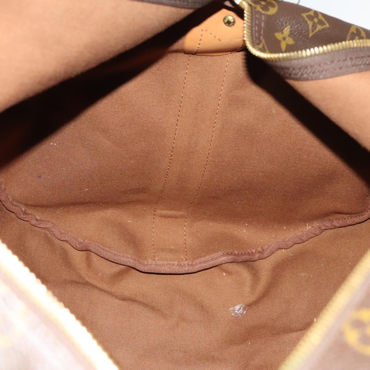 Louis Vuitton Polochon, Brown, Leather, travel