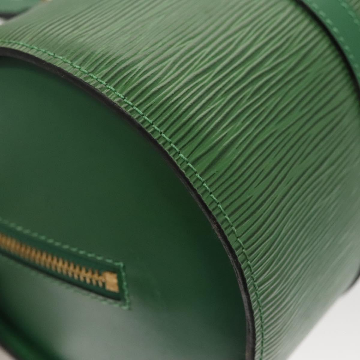 Louis Vuitton Soufflot, Green, Leather, handbag