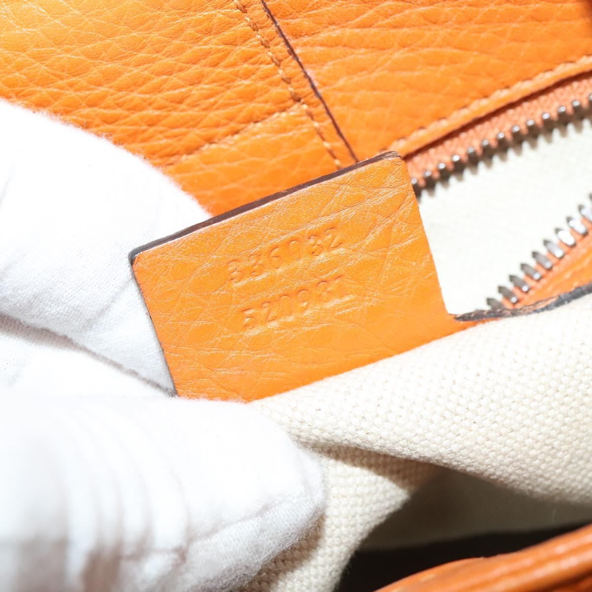 Gucci Bamboo, Orange, Leather, handbag