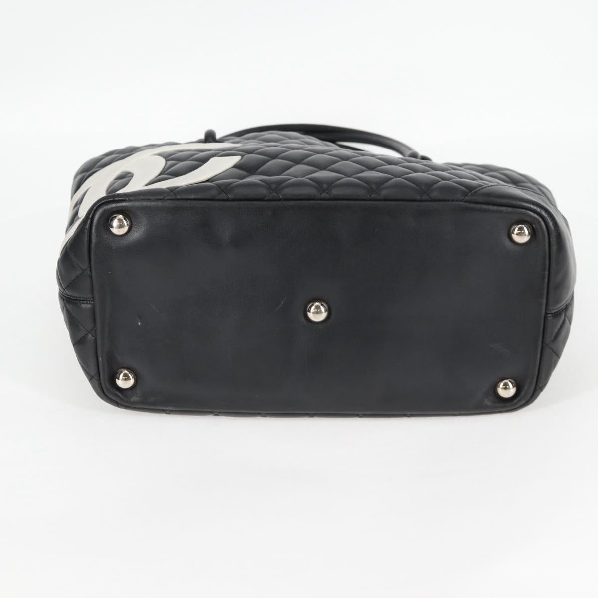 Chanel Cambon, Black, Leather, handbag