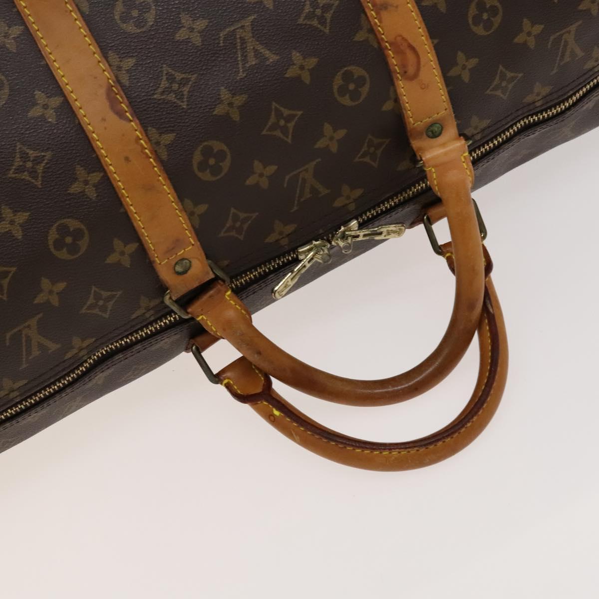 Louis Vuitton Keepall 60, Brown, Canvas, travel