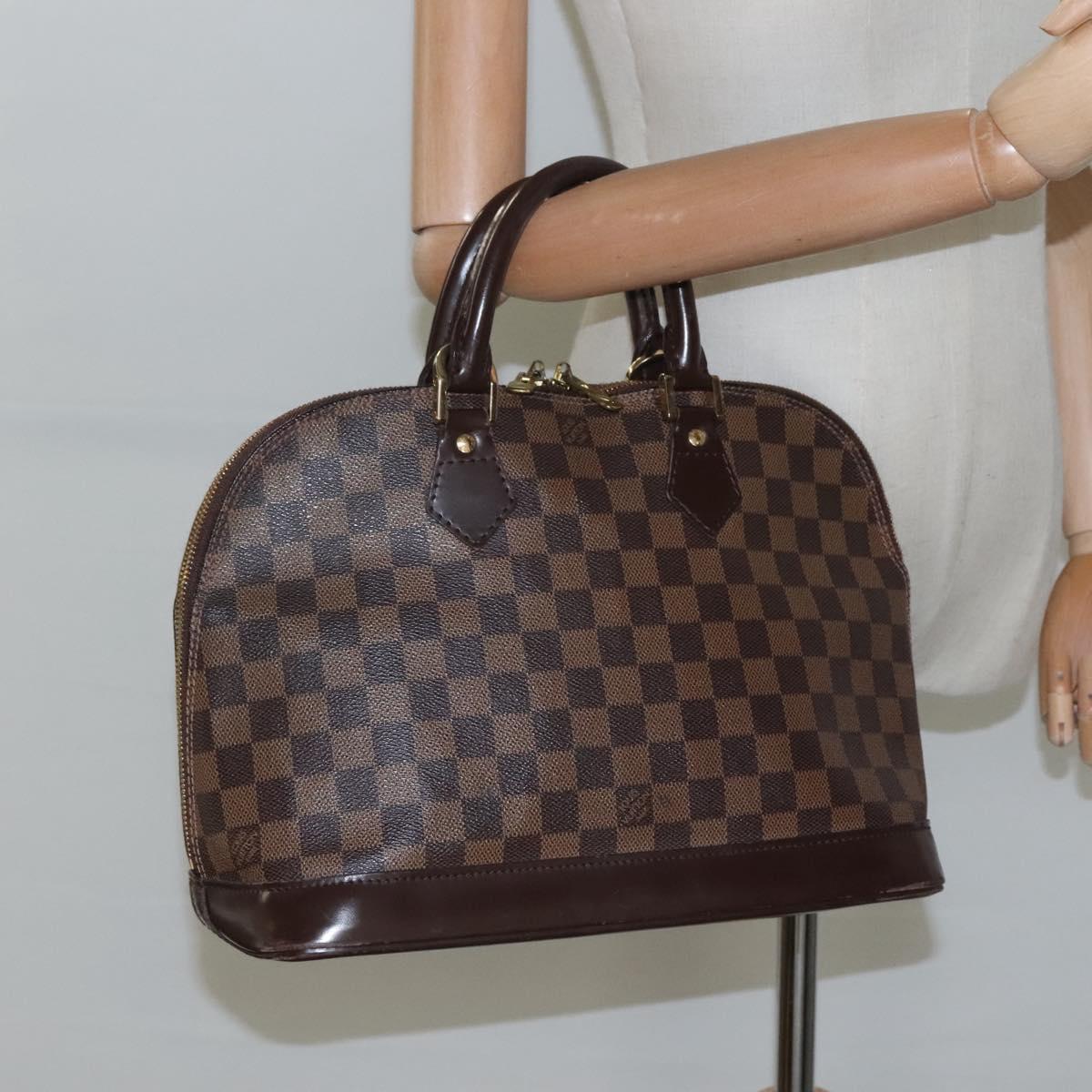 Louis Vuitton Alma, Brown, Canvas, handbag