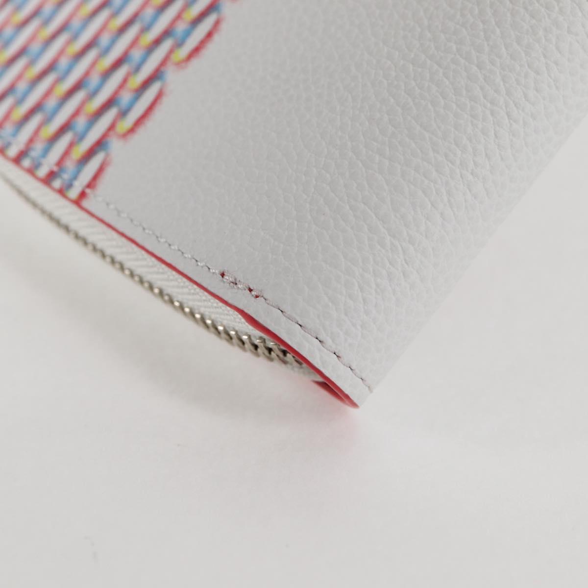 Louis Vuitton Zippy Wallet Vertical, White, Leather, wallet
