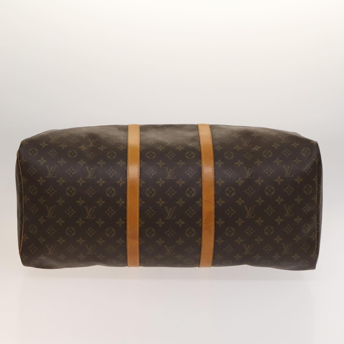 Louis Vuitton Keepall 60, Brown, Canvas, travel