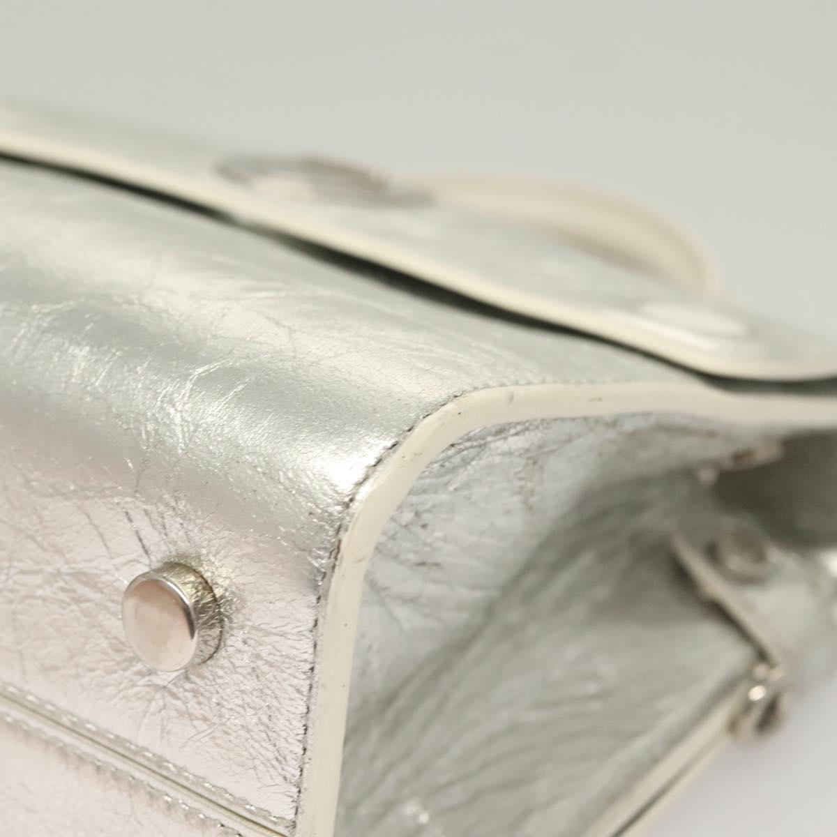 Dior Diorever, Silver, Leather, handbag
