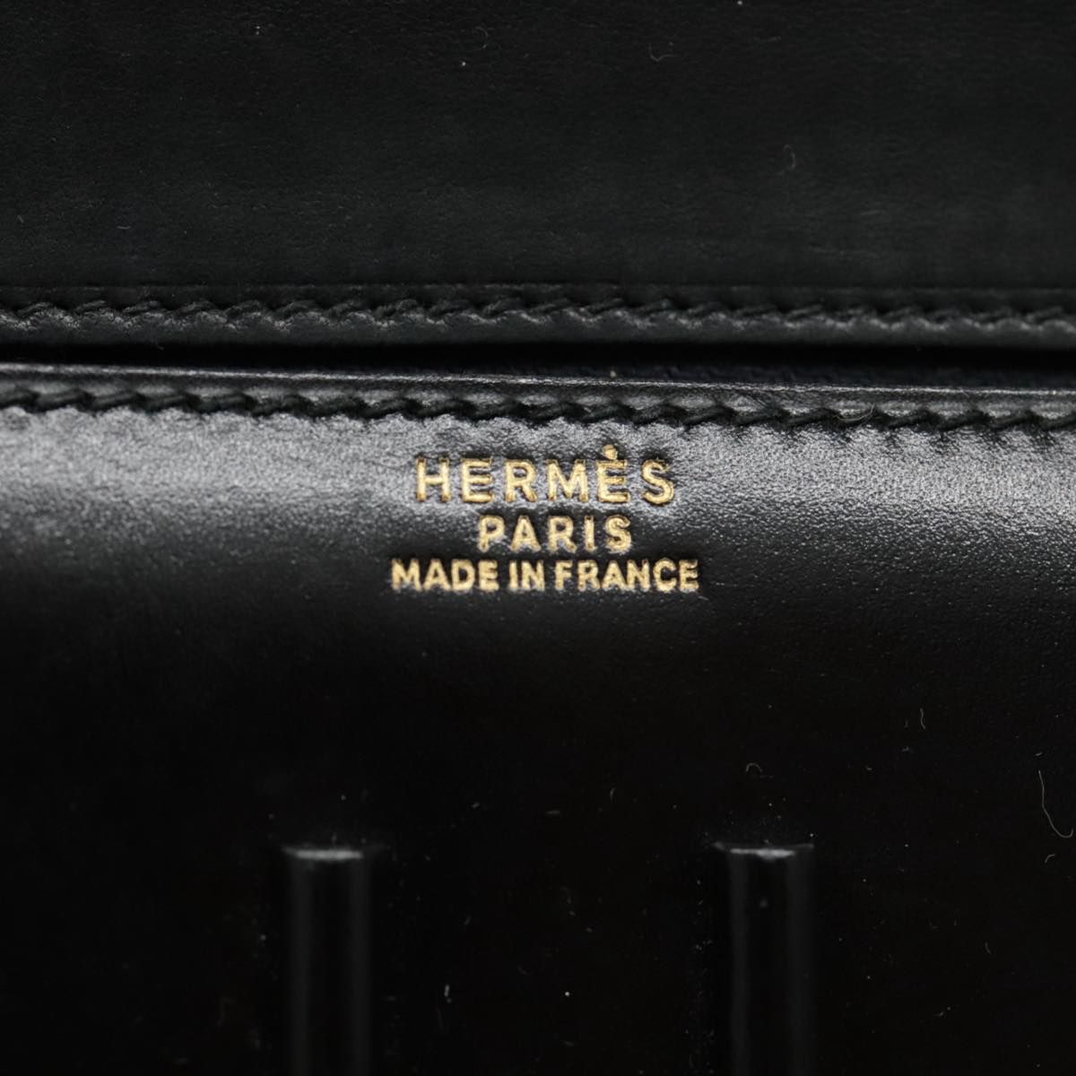 Hermès H, Black, Leather, clutch