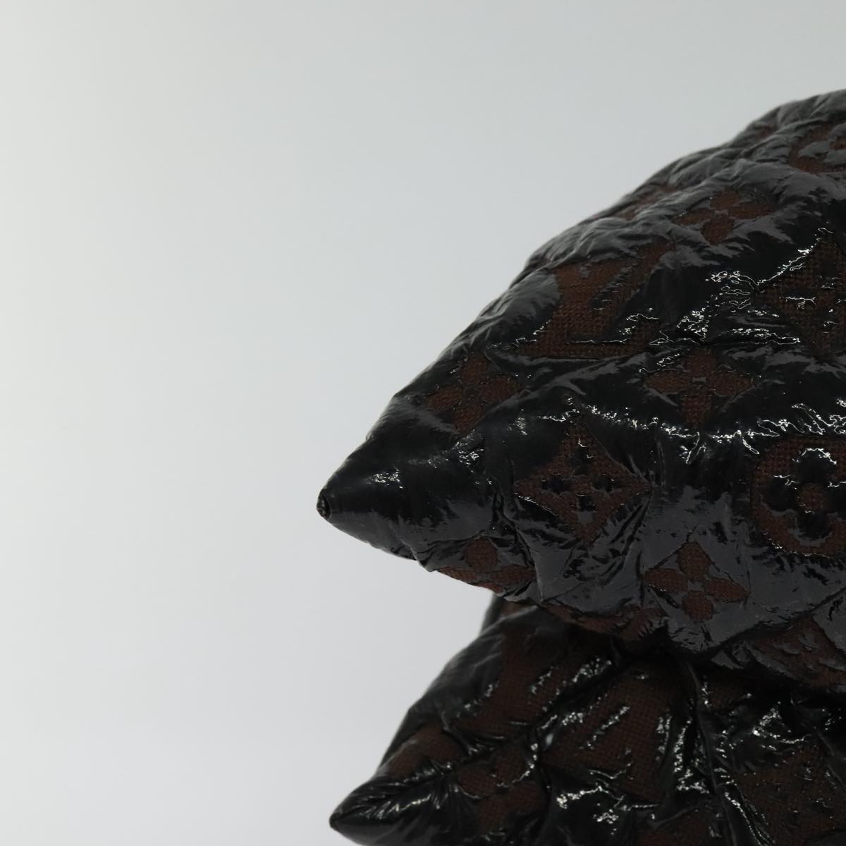 Louis Vuitton Squishy, Black, Canvas, shoulder