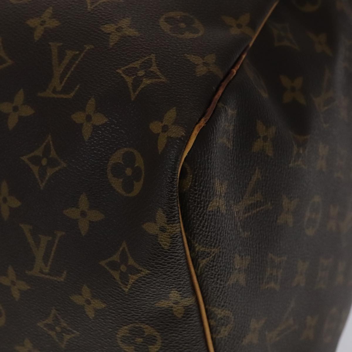 Louis Vuitton Keepall 60, Brown, Canvas, travel