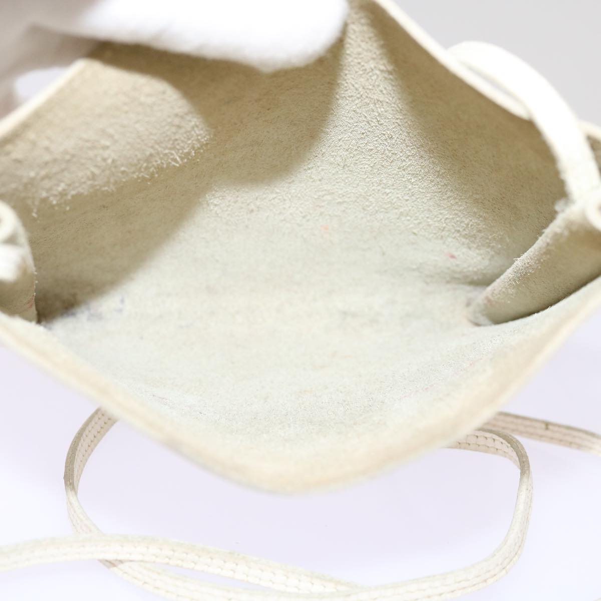 Hermès, White, Leather, shoulder