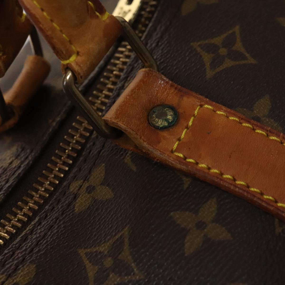 Louis Vuitton Keepall 60, Brown, Canvas, travel