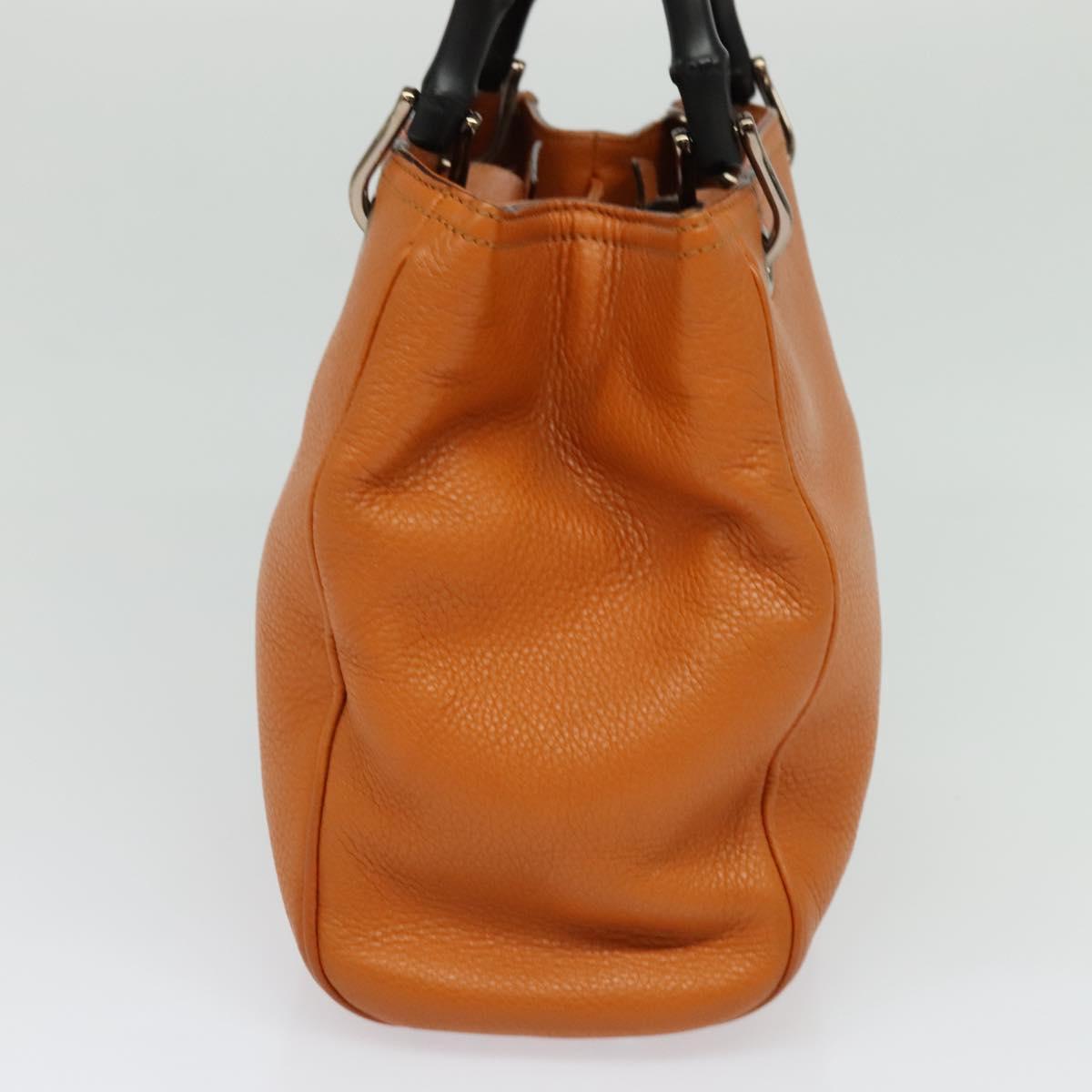 Gucci Bamboo, Orange, Leather, handbag