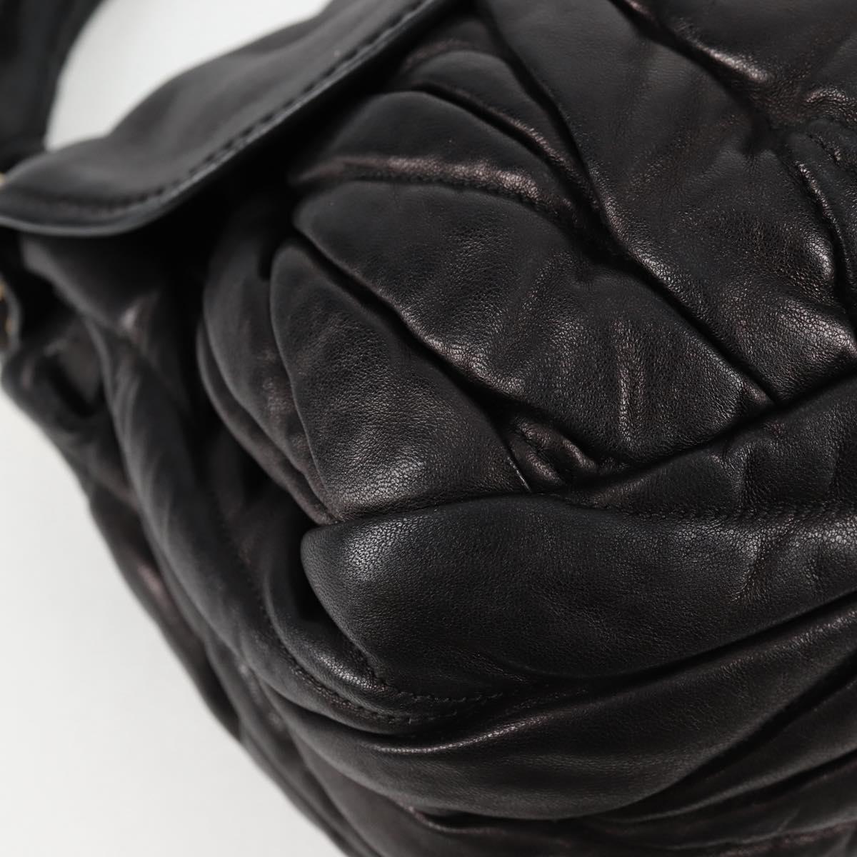 Miu Miu Coffer, Black, Leather, handbag