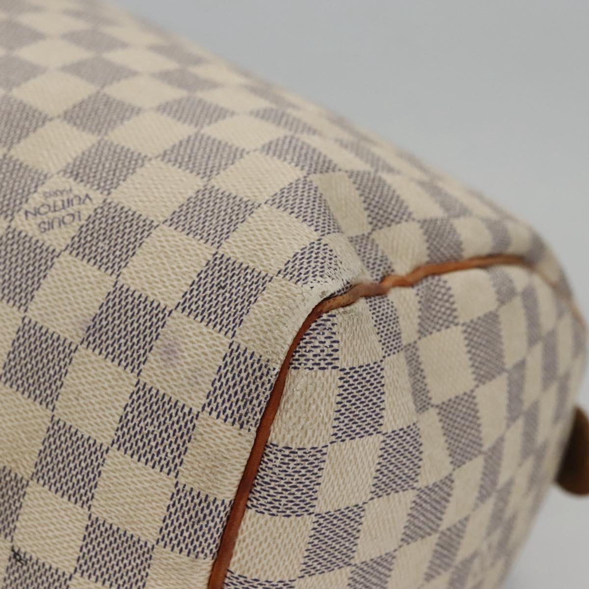 Louis Vuitton Speedy 30, White, Canvas, handbag