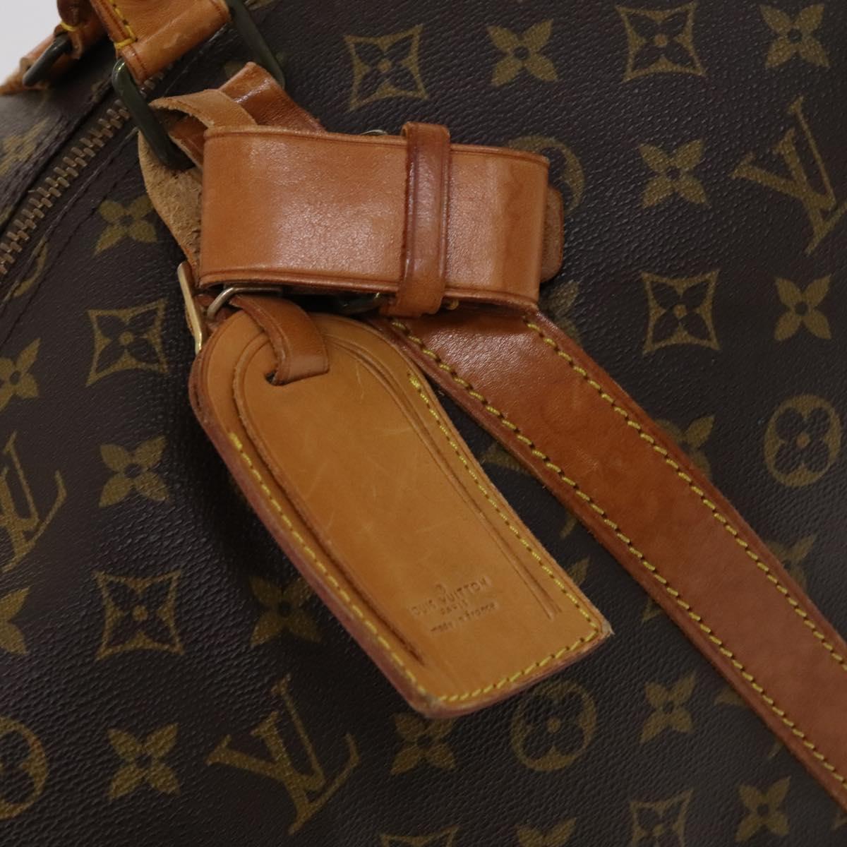 Louis Vuitton Keepall 60, Brown, Canvas, travel