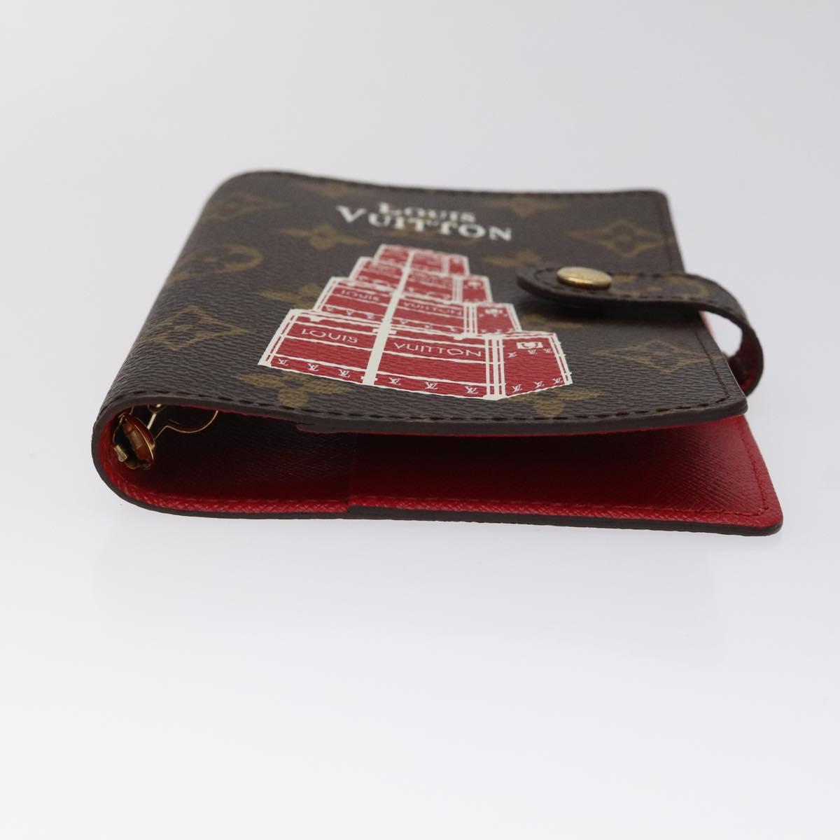 Louis Vuitton Agenda PM, Brown, Canvas, wallet