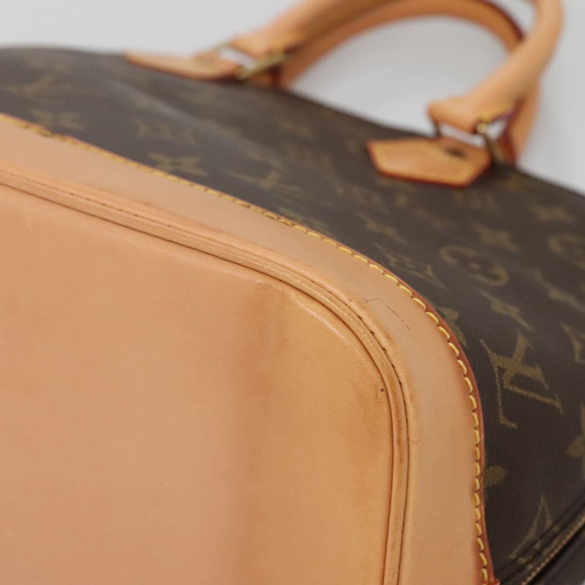 Louis Vuitton Alma, Brown, Canvas, handbag