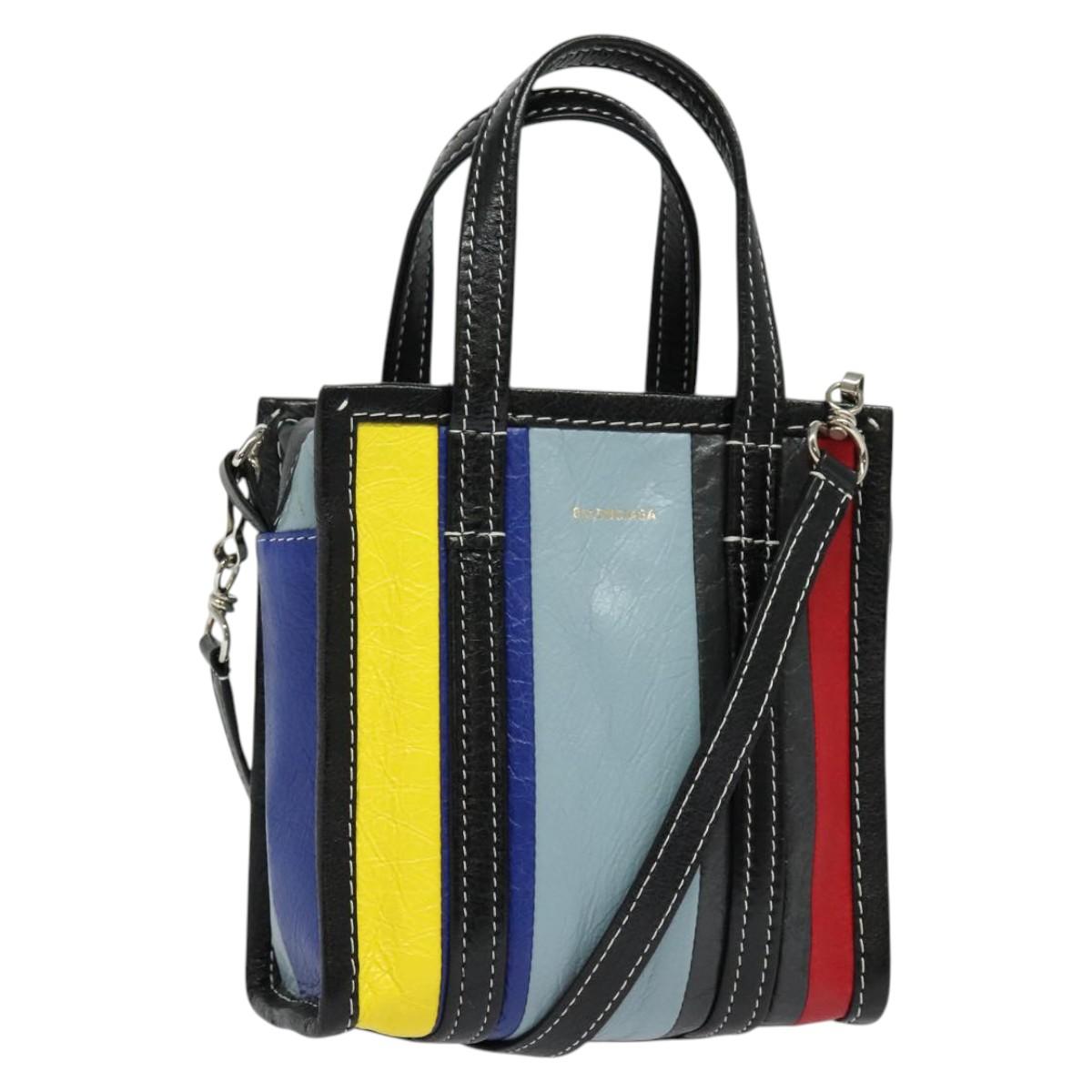 Balenciaga Bazar, Multicolour, Leather, handbag