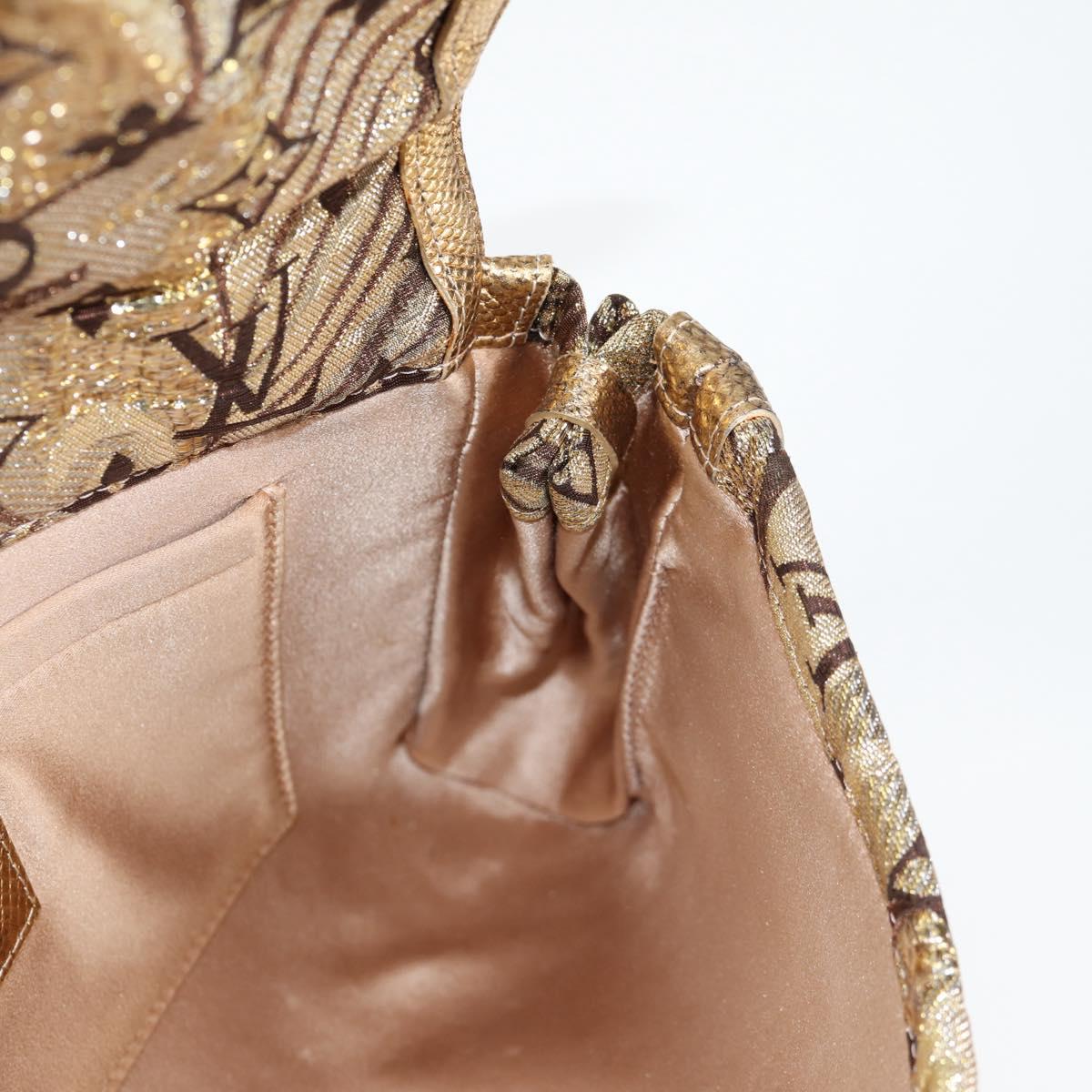 Louis Vuitton, Gold, Canvas, clutch