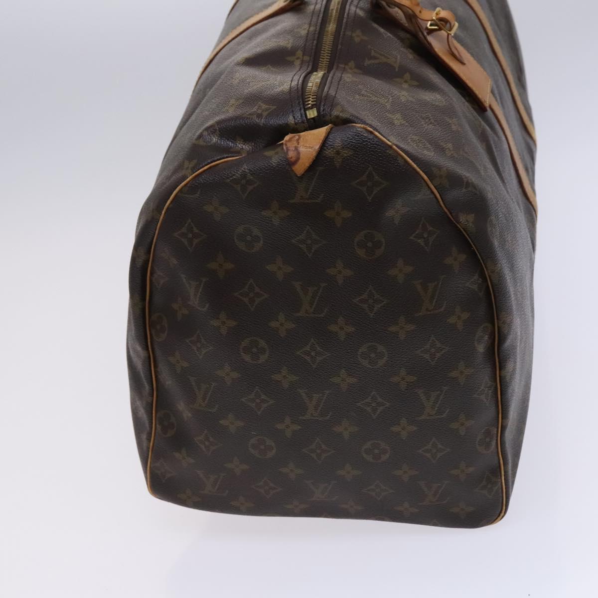 Louis Vuitton Keepall 60, Brown, Canvas, travel