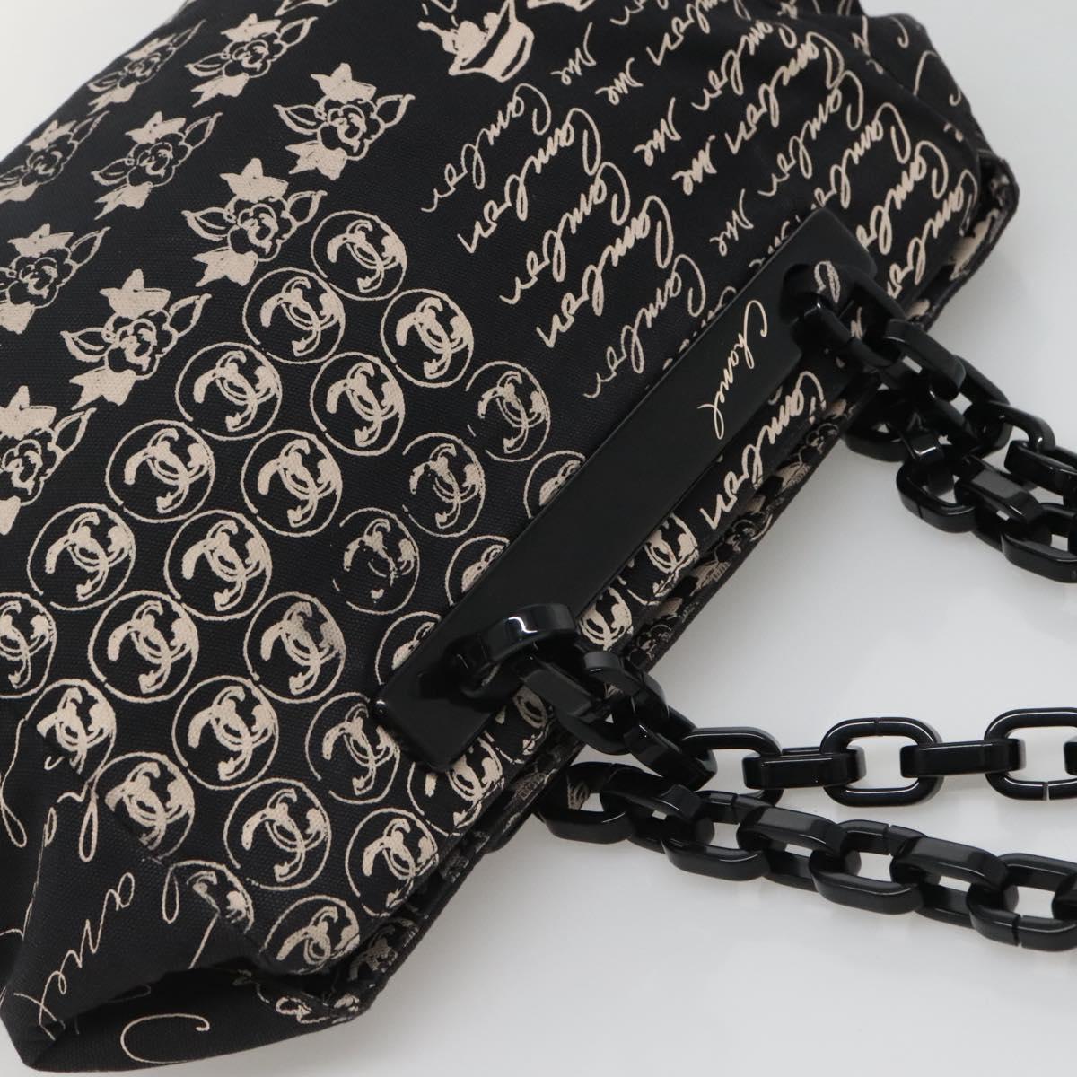 Chanel, Black, Canvas, tote
