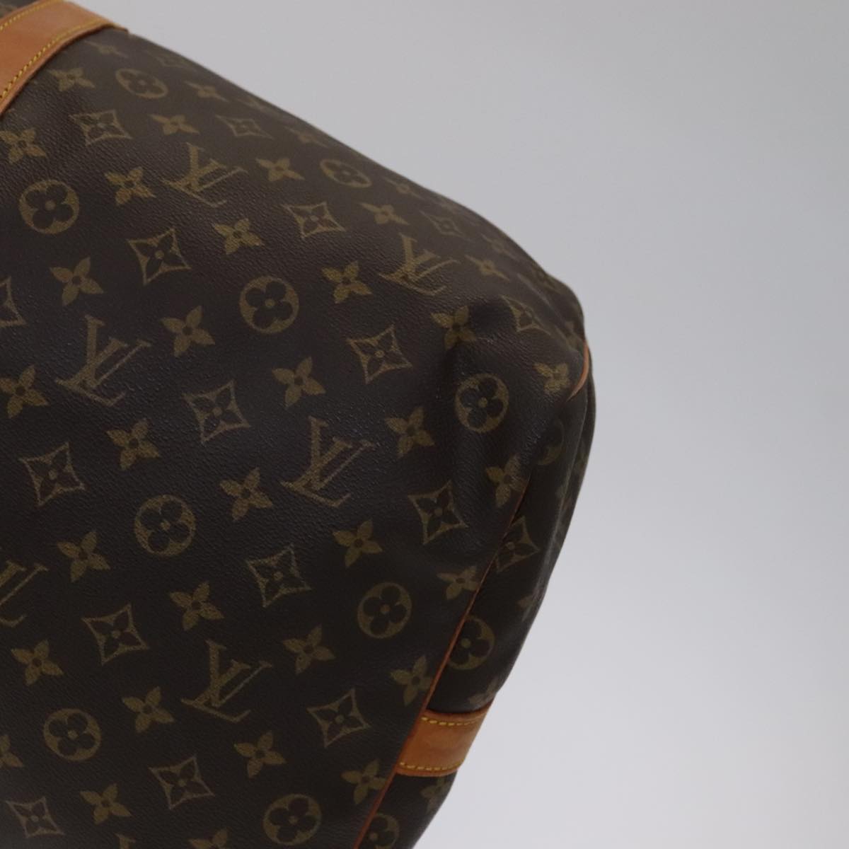 Louis Vuitton Keepall Bandoulière 60, Brown, Canvas, travel
