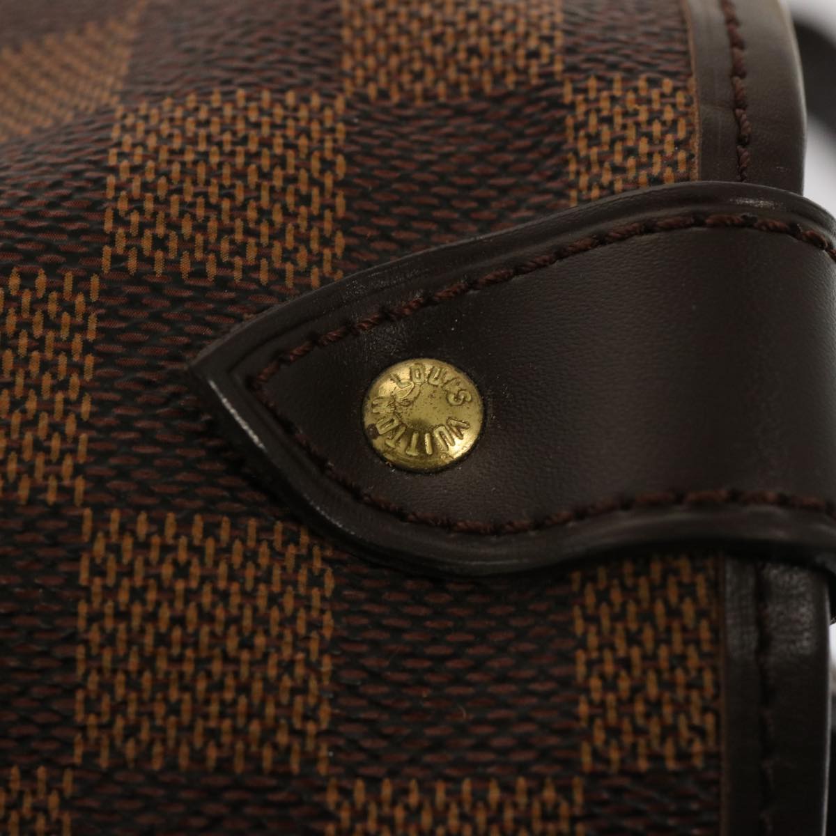 Louis Vuitton Saumur 35, Brown, Canvas, shoulder