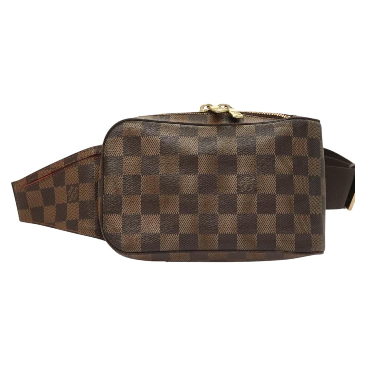 Louis Vuitton Geronimo, Brown, Canvas, shoulder