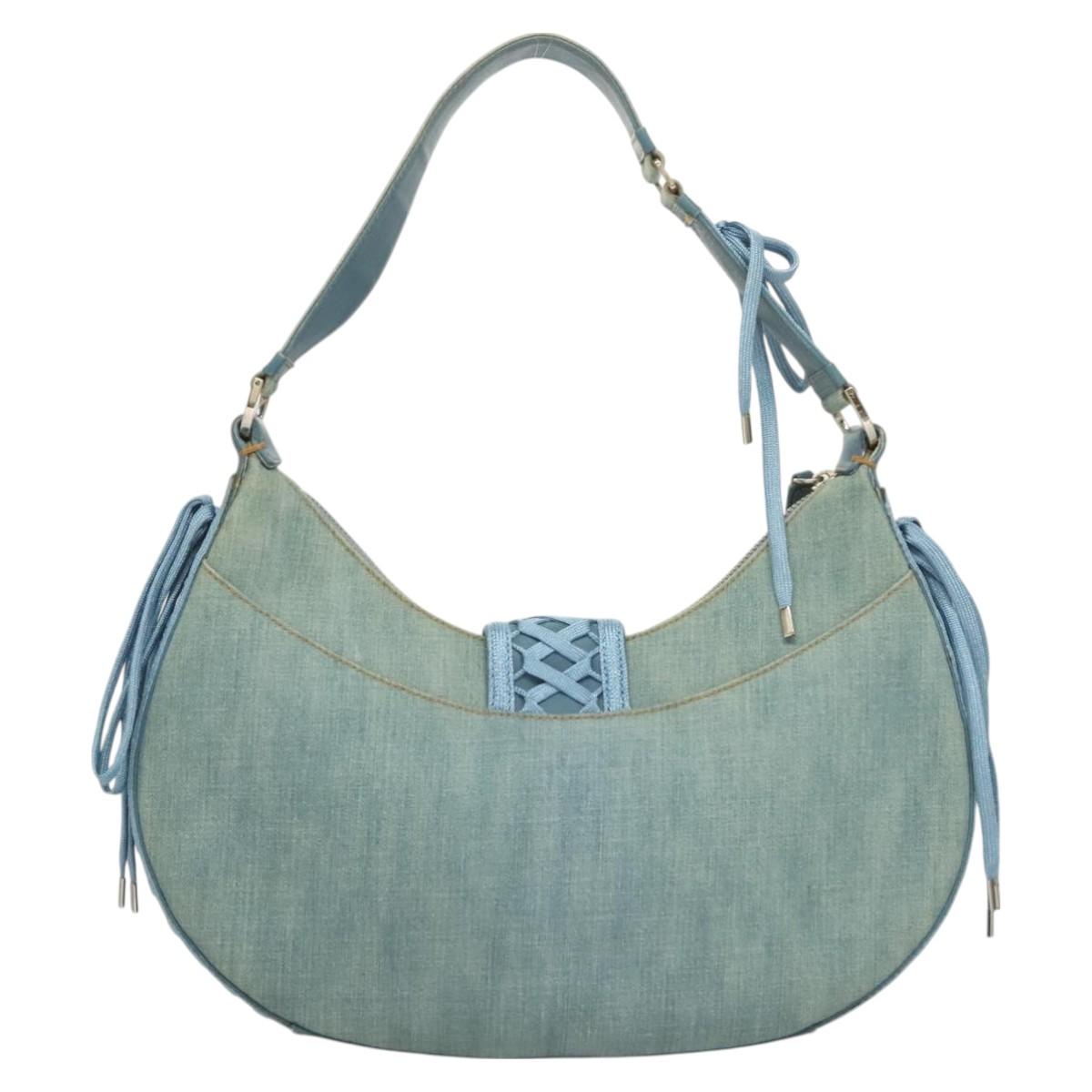 Dior Admit It, Blue, Canvas, shoulder