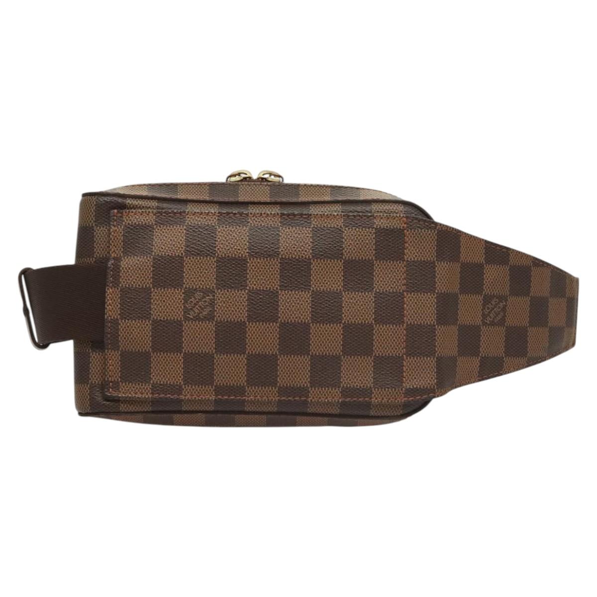 Louis Vuitton Geronimo, Brown, Canvas, shoulder