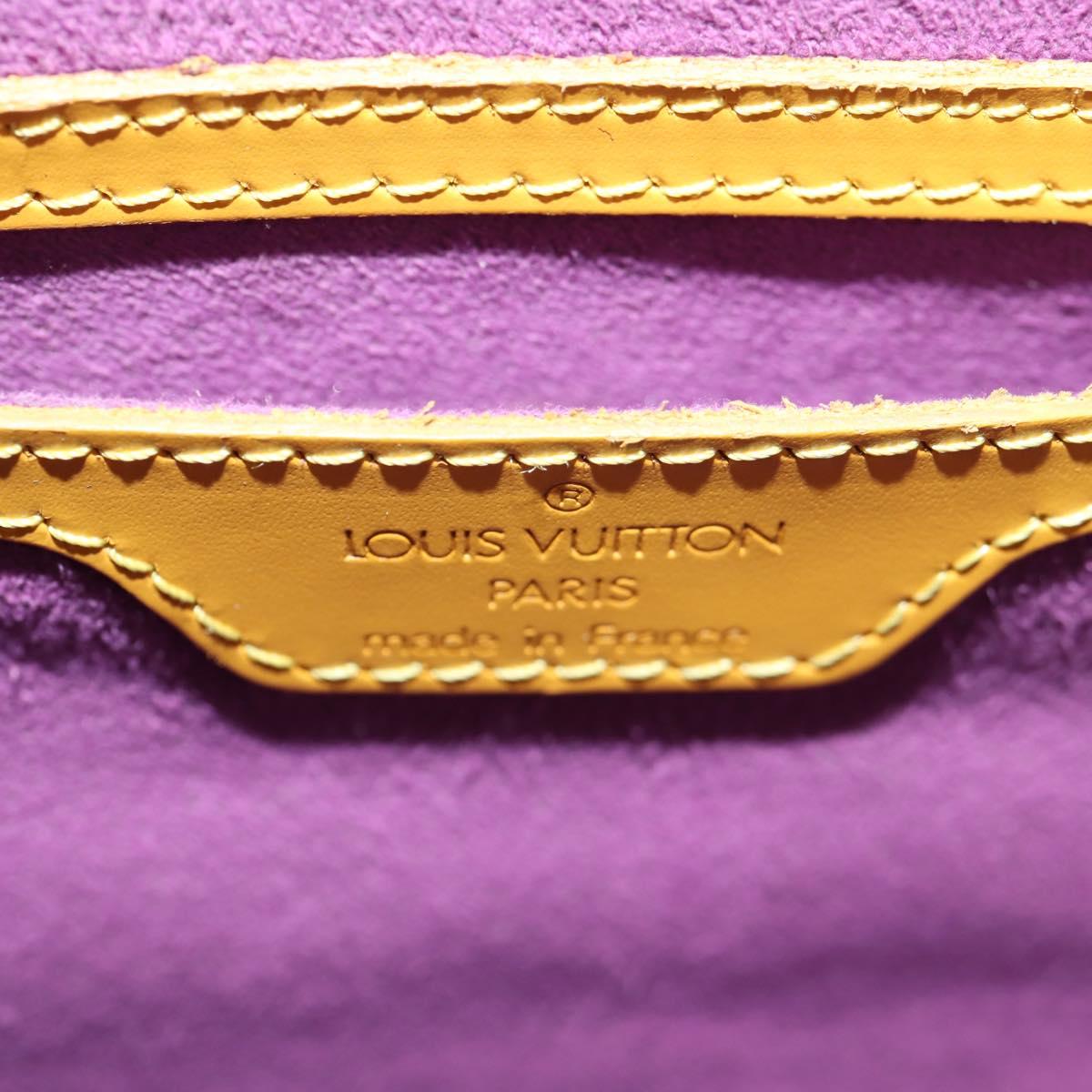 Louis Vuitton Papillon, Yellow, Leather, handbag