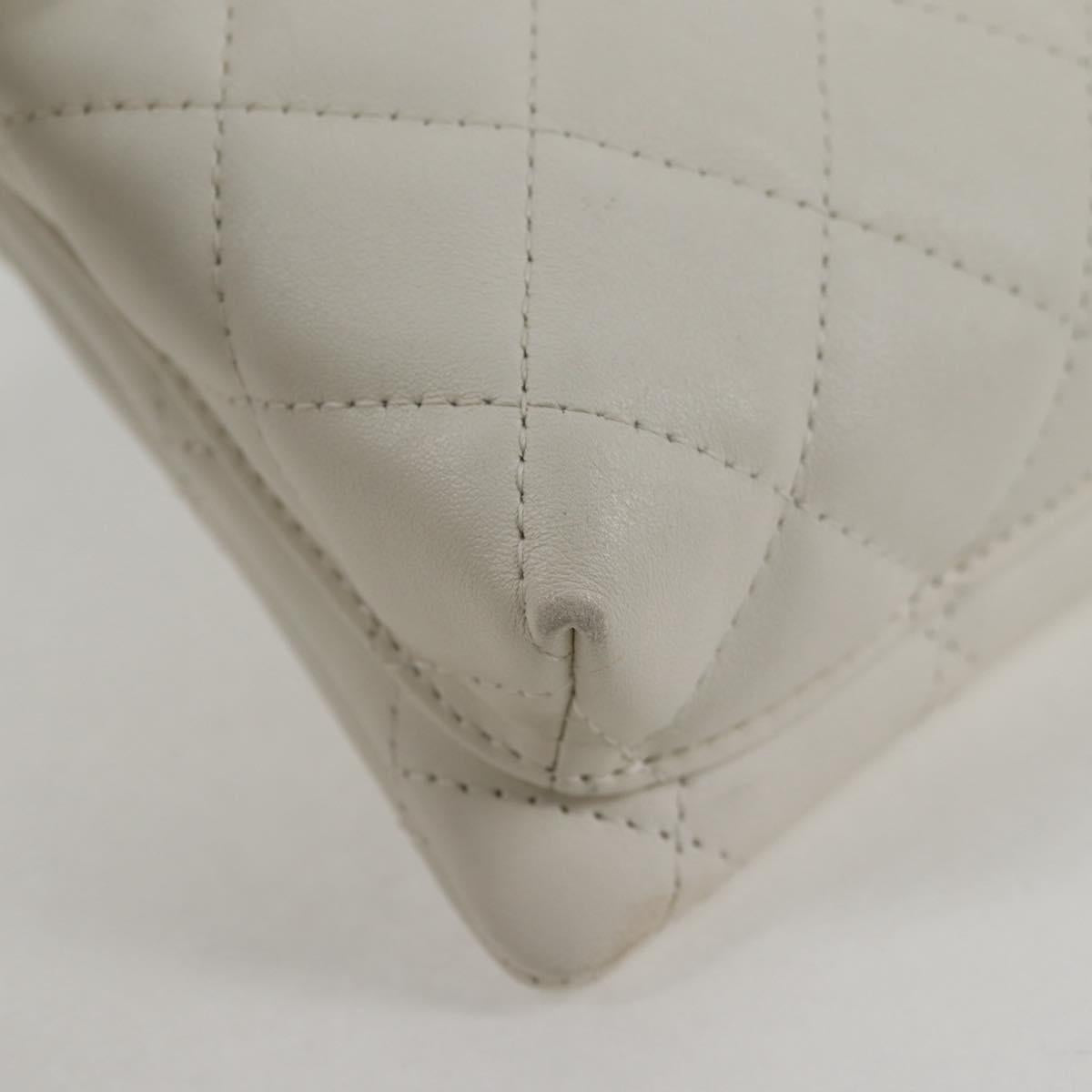 Chanel Cambon line, White, Leather, shoulder