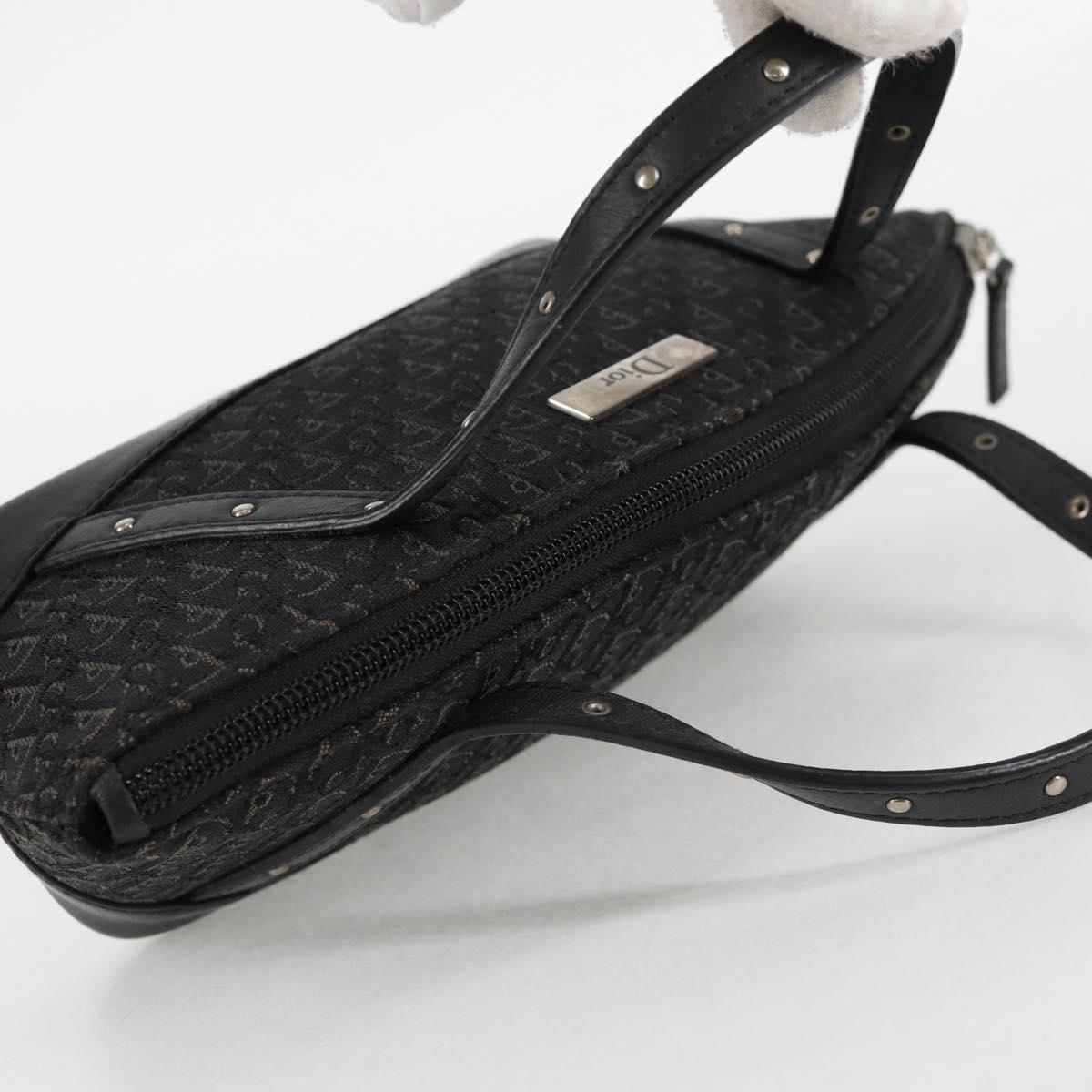 Dior Diorissimo, Black, "CANVAS, LEATHER", handbag